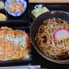 家族亭 - カツ蕎麦セット980円