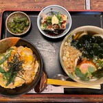 うどん處 狸庵 - 玉子丼＋うどん