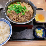 Yoshinoya Sakai Ishizukawa Ten - 牛すき鍋膳（ご飯大盛）