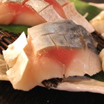 Sanchoku Seafood to Zenkoku Yuiitsu Agetate Tochio Age Ageya - 〆 黄金さば