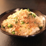 Sanchoku Seafood to Zenkoku Yuiitsu Agetate Tochio Age Ageya - おぼろ豆腐