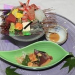 料亭旅館 竹千代 - 造里はなかなかのボリューム。