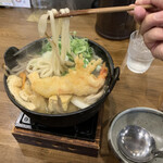 Udon Oyobe Noda Ten - 海老天鍋焼きうどん（和風だし）