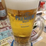 Kushi Katsu Tanaka Keio Nagayama Ten - 田中で酒飲みpass550円でプレミアム・モルツ〈香る〉エール490円が250円