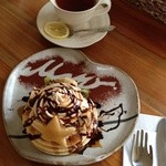 CafeBar May - 写真は、載せない主義なんだけど 笑 チョコバナナパンケーキ♡