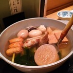 Oden Washoku Ginza Ogura Marunochi Tokia Ten - おでん盛り合わせ