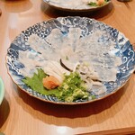 Kyo Dining Tomike - 河豚刺し　天然トラふぐ　1人前