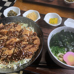 Ikko Ya - うず潮ポーク こだわりビッグソースカツ丼＋半玉うどん