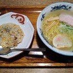 浅草軒 本店 - 塩ラーメン＋半チャーハン