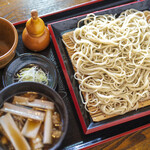 Teuchi Soba Kyozan - 鴨せいろ（1,680円）。