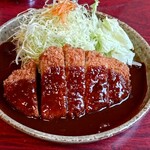 Katsu Ki Nida Ten - たっぷりの味噌タレ。甘じょっぱい！