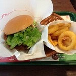 Mos Burger Tsukashin Ten - モス野菜バーガーとオニポテ