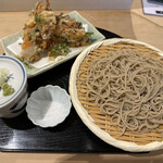 Soba Tempura Sho - 野菜かき揚げそばセット