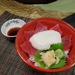 迷你金槍魚山藥泥蓋飯+蕎麥面 (冷·溫) or烏冬面 (冷·溫)