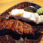 Yakitori Yamacho Seiseki Sakuragaoka Ten - 信玄鶏むね塩109円と豚レバータレ109円