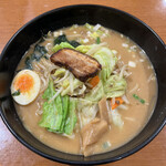 Kura Min - 北海道味噌ラーメン大盛 810円　大盛は無料