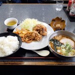 光玉母食堂 めし しんちゃん - ホルから定食(ミニラーメン付き)1375円