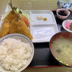 磯家 - アジフライ定食　¥1300円