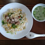 Taiwan Cha Cafe Haochun Sabou - 台湾角煮入りチャーハン