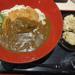 得得 - ジャワ風かつカレーうどん（３玉）＆ とり唐天４個