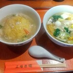 上海茶楼 - 選べるハーフ＆ハーフ（五目そばと天津飯）