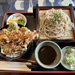 福るる - ミニ天丼ざるそばセット¥980