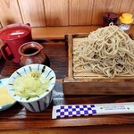 しずく庵 - てんこもり蕎麦800円