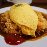 洋食マルヤ - オムライス スープセット(1,000円)