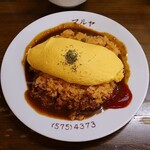 洋食マルヤ - オムライス スープセット(1,000円)