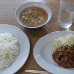 みのや - ハンバーグ定食￥470