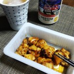 マックスバリュ - セブンイレブンの冷凍焼き鳥をおつまみに。