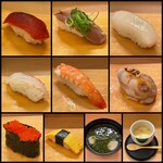 Sushi-ya Ginzo Oote Machi Fasuto Sukuea Ten - 【ランチ】さくら握りセット