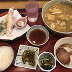 Sagami Komono Ten - カレーきしめん天ぷら定食