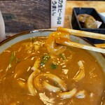 うどん處 狸庵 - 海老カレーうどんの海老