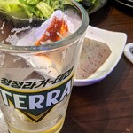 Korean Yatai IPPO - テラビール＆お通し