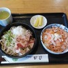 めん房 丸仁 - 料理写真:あぶりサーモン丼＆おろしそば