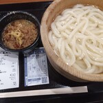 丸亀製麺 - 釜揚げうどん並340円、アプリクーポンで100円引き240円(2023.5.3)