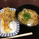 おても庵 - かけうどんにごぼ天