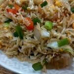 Namaste Indo Nepalese - 長い米で食べるフライドライス└('ω')┘ﾌｫｫｫ!!  グラウンドメニューにもフライドライスあるけど、そっちは日本米かな？