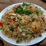 Namaste Indo Nepalese - フライドライス900円←エビバージョンd(ゝω・´○)