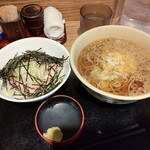 Kasagi Soba Higashi Shinjuku Ten - ネギトロ丼セット¥750