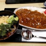 Tsuruno An - カツカレーとそば　990円