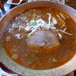 Ramen Isshin Memanbetsu Ten - 2013.08 ピリ辛味噌ラーメン、８５０円、、塩、しょうゆ６５０円で味噌が７００円なぜピリ辛だとここまで価格が、、、謎です