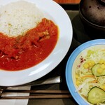 Matsuya Odakyu Sagamihara Nishiguchi Ten - トマトカレー野菜セット680円