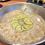 Samgyeopsal × Nabe × Korean OKOGE Umeda Higashitori Ten - さっぱりすだち冷麺