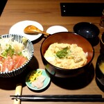 Sake Dokoro Sakana Sakana - 親子丼と海鮮丼のランチセット