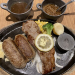 Steak to Hamburger Steak no Sarun Joetsu Ten - ダブルコンビ　2,380円　サーロイン&カミナリハンバーグ