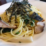 Italian Tomato Cafe Ameria Machida Negishi Ten - ペペロンチーノに海苔？