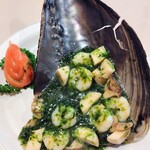 China Kitchen Karaku - ■浜名湖産青のりとエビの炒め