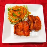 Indian Restaurant New Karika - おつまみセットのチキンティッカ2P